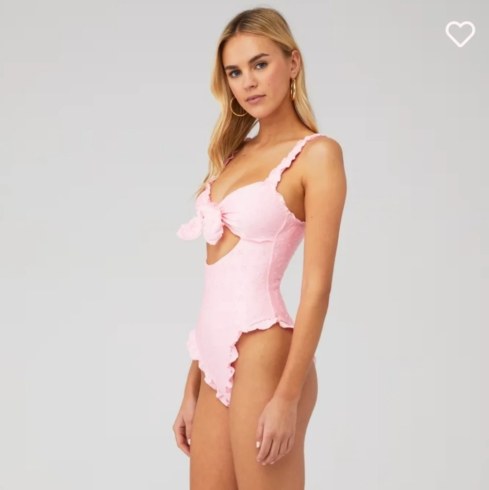 New!Frankie's‎ Bikinis Lucia Eyelet One Piece Swimsuit